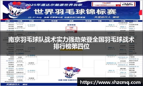 南京羽毛球队战术实力强劲荣登全国羽毛球战术排行榜第四位